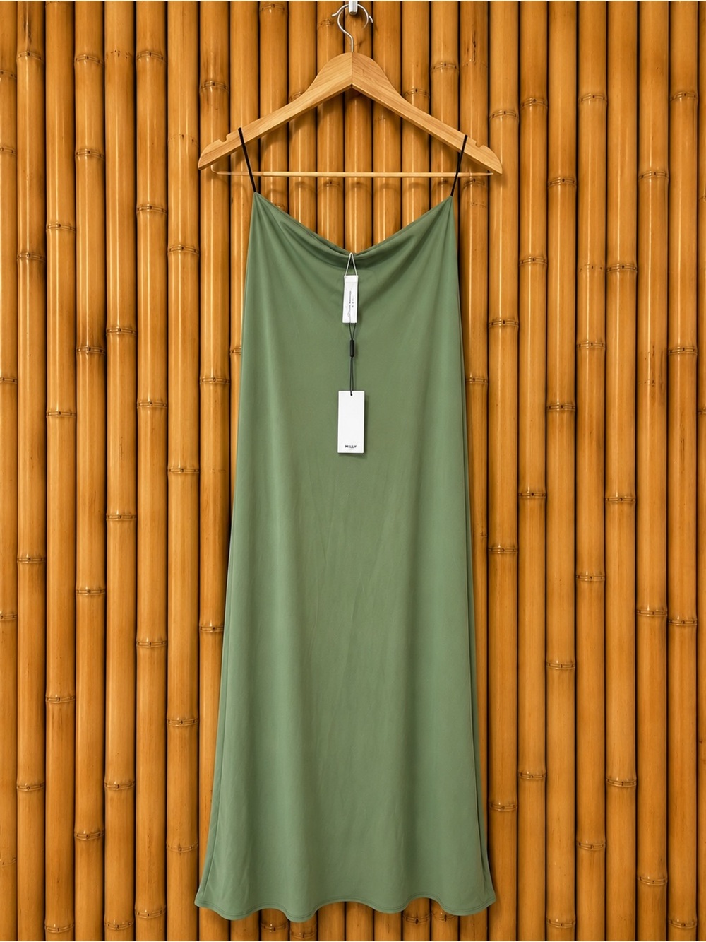 Bond-Eye Freya Maxi Skirt Dress Martini Sage Green Convertible NWT M/L